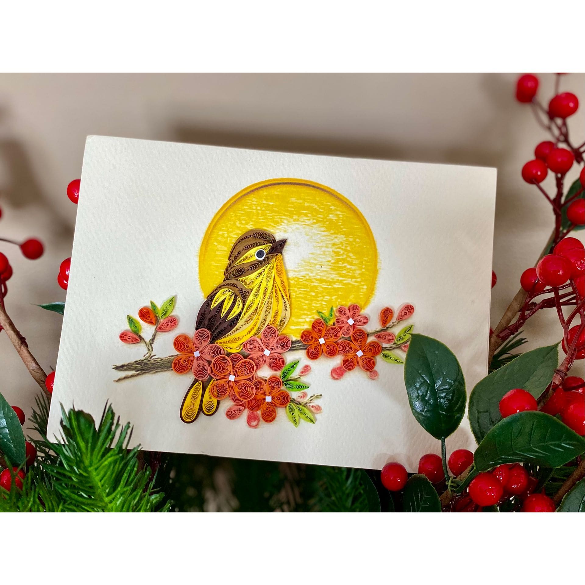 Bird and Moon 5×7