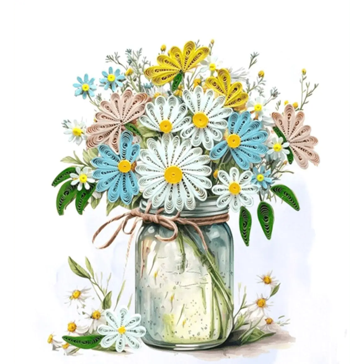 Daisy Bouquet 5×5
